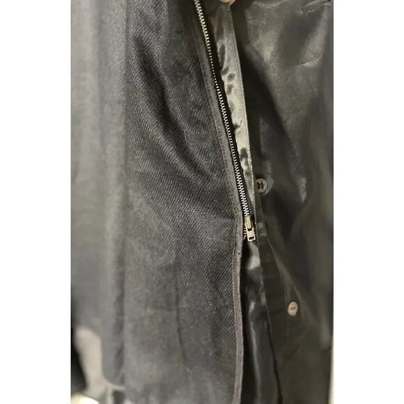 Aeros Double Breasted‎ Silky Black Trench Coat Women’s Size M - Picture 9 of 9